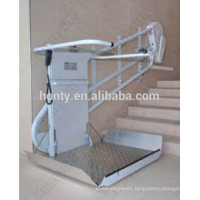 Inclined wheelchire lif tcerved wheelchair lift